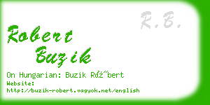 robert buzik business card